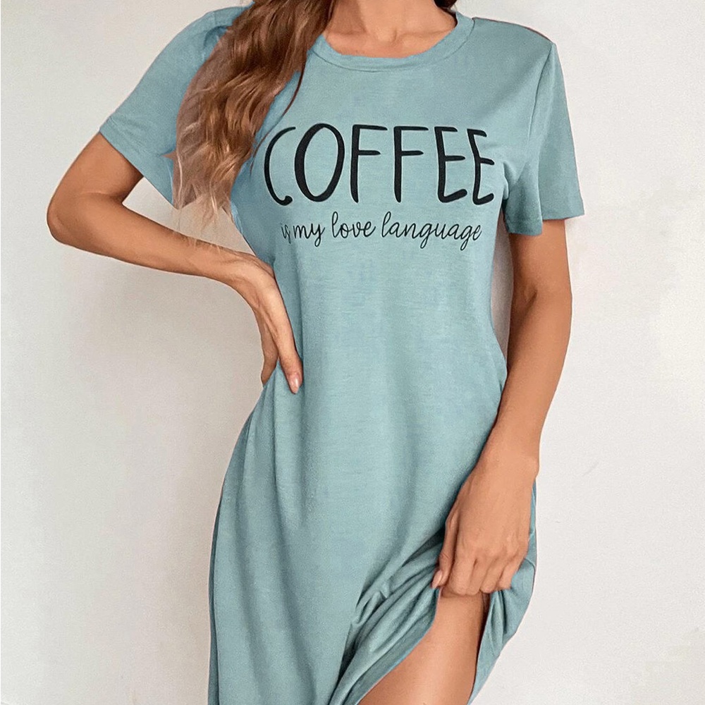 Green Graphic Pijama Dress.